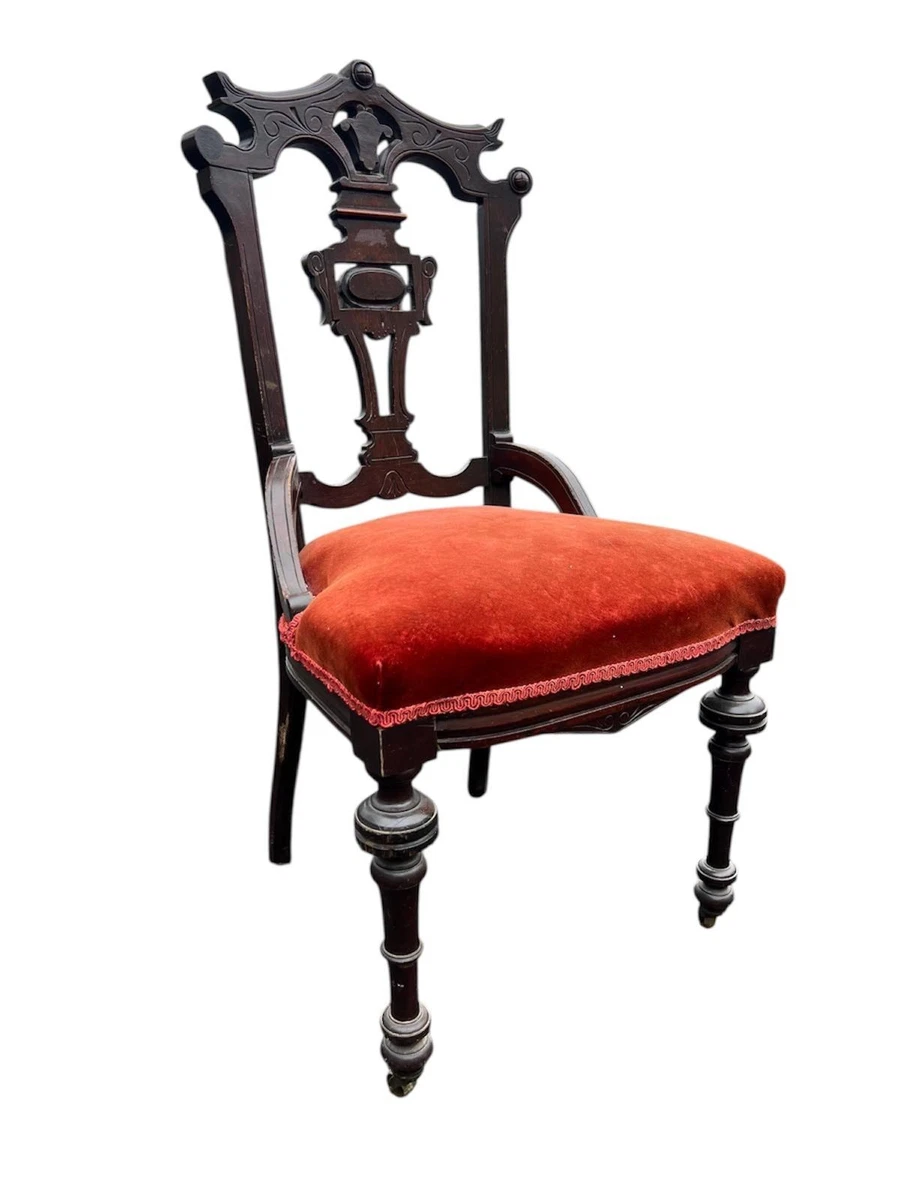 Red Victorian Antique Chairs 1800-1899 for sale | eBay