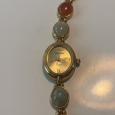 Gem Time Women s Gold Tone Watch Gems Not Working