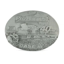 2025 Case IH ProHarvest 40 Years Pewter Belt Buckle 743545