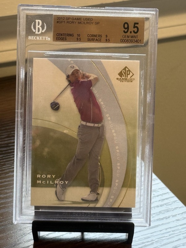 2012 SP Game Used Rory McIlroy #SP-1 Short Print RC Rookie Card