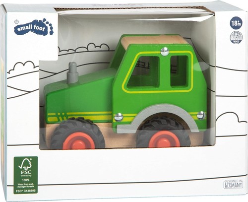 Small Foot 11078 Tractor Made of Wood for Children 18 Months and Older, FSC 100% - Picture 4 of 9