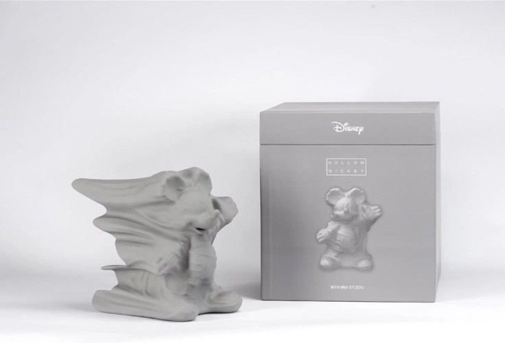 ダニエル・アーシャム「HOLLOW FIGURE」ED500 Daniel Arsham x APPortfolio: Disney Hollow Mickey Grey Edition