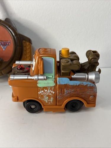 GEO TRAX Disney/Pixar Cars 2 Tow Mater RC Truck And Remote TESTED & WORKS - Picture 3 of 13