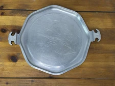 Vtg Guardian Service Aluminum Octagon Tray 13” Griddle Pizza Pan Tray Platter