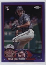 2023 Topps Chrome Update Purple Refractor 240/250 Thad Ward Thaddeus #USC126 ut4