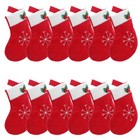 12 Pcs Christmas Decoration for Dinner Table Knife and Fork Storage Bag