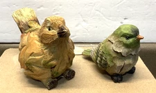 Tii Collections Resin Bird 1- Green Brown 1-  FALL COLORS BIRD