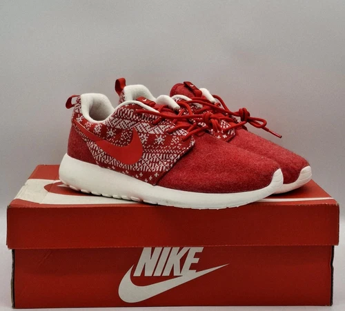 Scarpe da ginnastica Nike Roshe Run One invernali da donna sneakers rosse