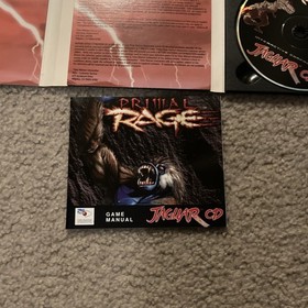 Primal Rage for Atari Jaguar CD Time Warner Interactive Complete 