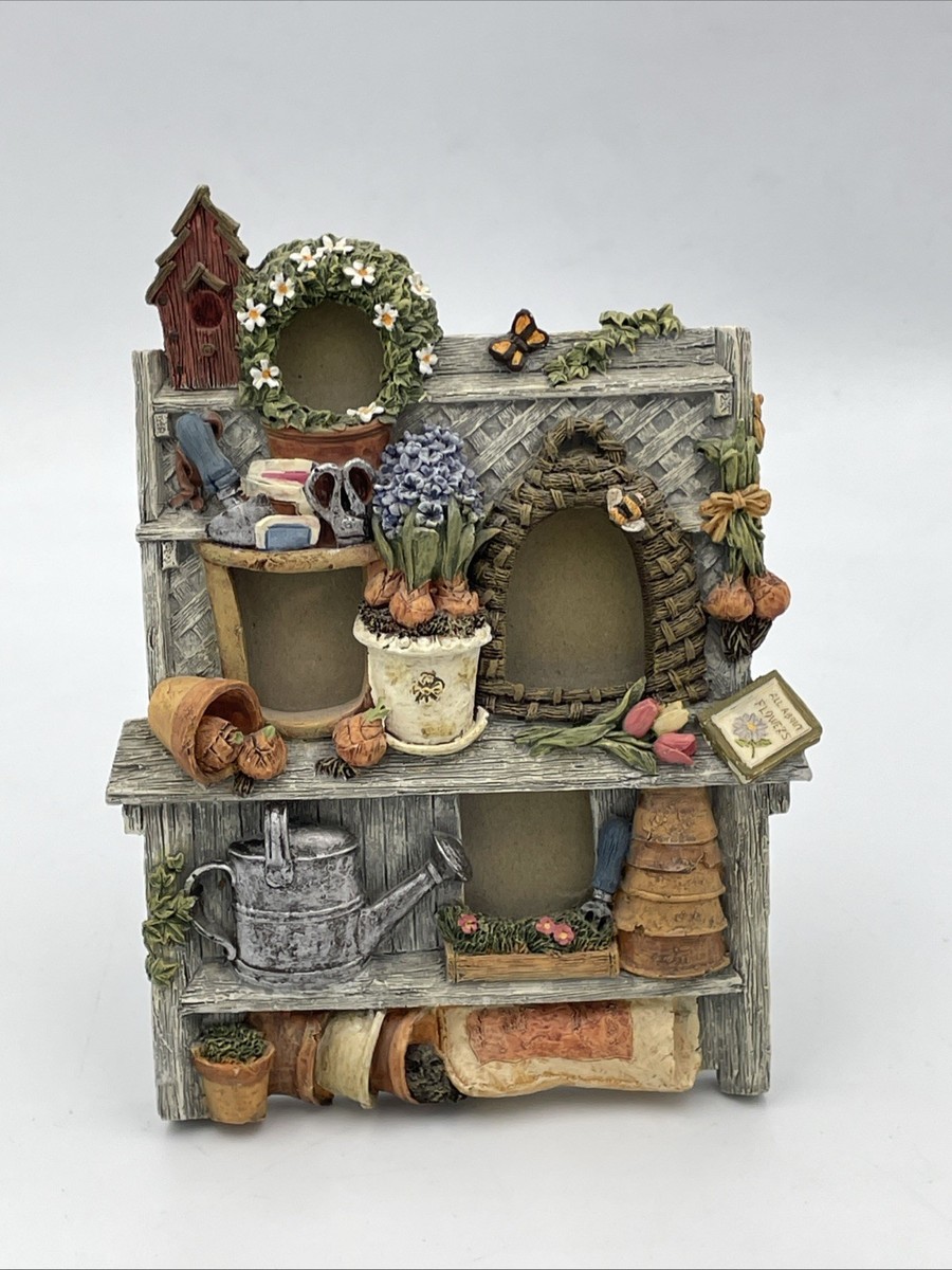 FIGI The Potting Bench Collection Picture Frame RESIN Hand Painted
