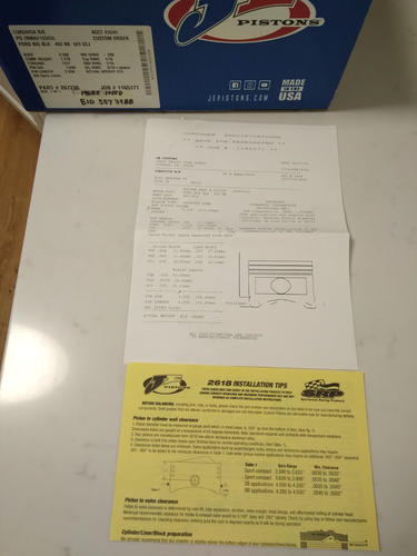 JE PISTON SET 460 BBF/429 SCJ 4.560 BORE X 1.270 C/DIST - 第 5/7 張圖片