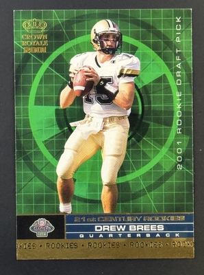 #ad 2001 Pacific Crown Royale 21st Century Rookies Drew Brees #4 RC $5.00