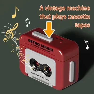 Beschreibbare Mini Kassette Schlüsselanhänger Recorder Retro Design vielseitig - Bild 1 von 4