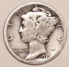 1925-P Mercury Dime - Very Good - 4006ED - FREE SHIPPING