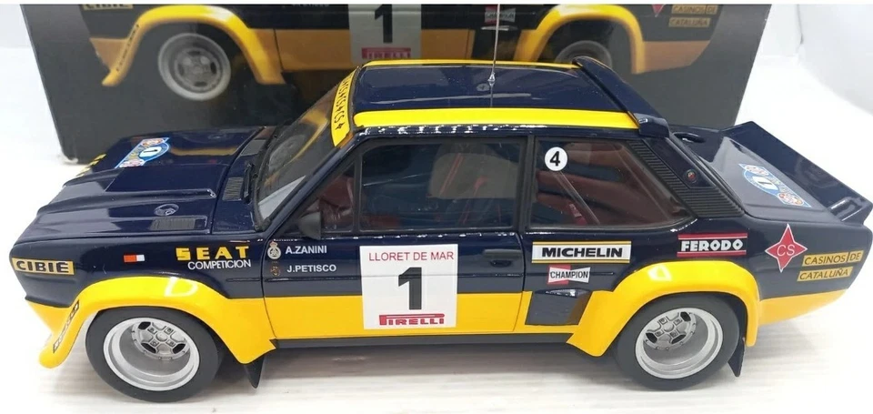 Kyosho Fiat 131 Abarth OLIO FIAT #3 Zanini Rally Costa Brava 1979 1/18 - Immagine 2 di 4