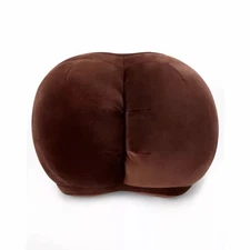 Brown Butt Pillow – Funny Novelty Cushion Décor – Soft Polyester Plush