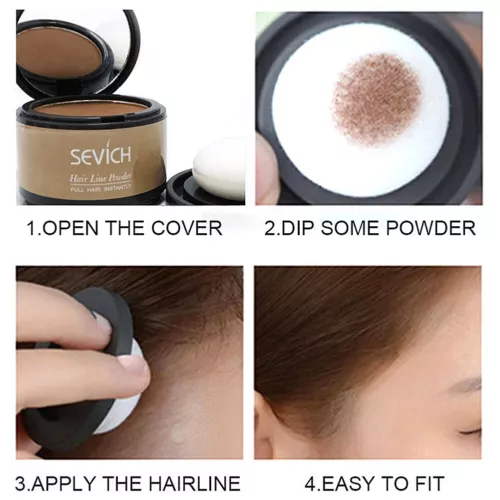 Waterproof Hair Line Filler Filling Powder Hairline Instant Cover Up Shadow - Picture 6 of 35