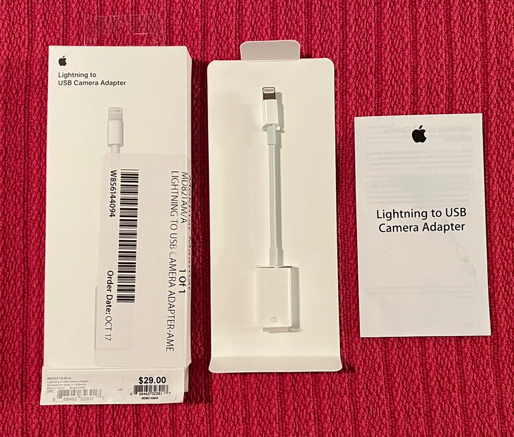 Apple Lightning USBカメラアダプタ MD821AM A - 映像機器