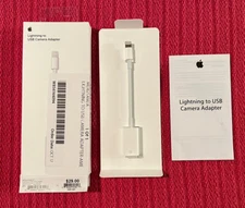 NEW GENUINE Apple Lightning to USB Camera Adapter MD821AM/A OPEN BOX