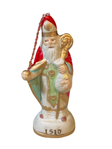 Santa Ornaments Lot of 6 1900's Replica Santa Figures - Picture 4 of 12