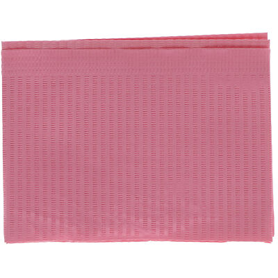 House Brand Dentistry 109233 Dental Patient Bibs 3+1 Ply 13''X18'' Dusty Rose 500P