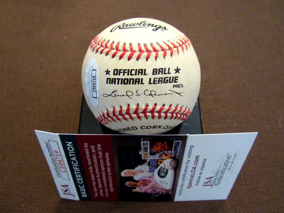 OCTAVIO DOTEL # 29 NEW YORK METS NOVATO FIRMADO AUTOMÁTICO DE COLECCIÓN SOLO BÉISBOL JSA Foto 2 de 3