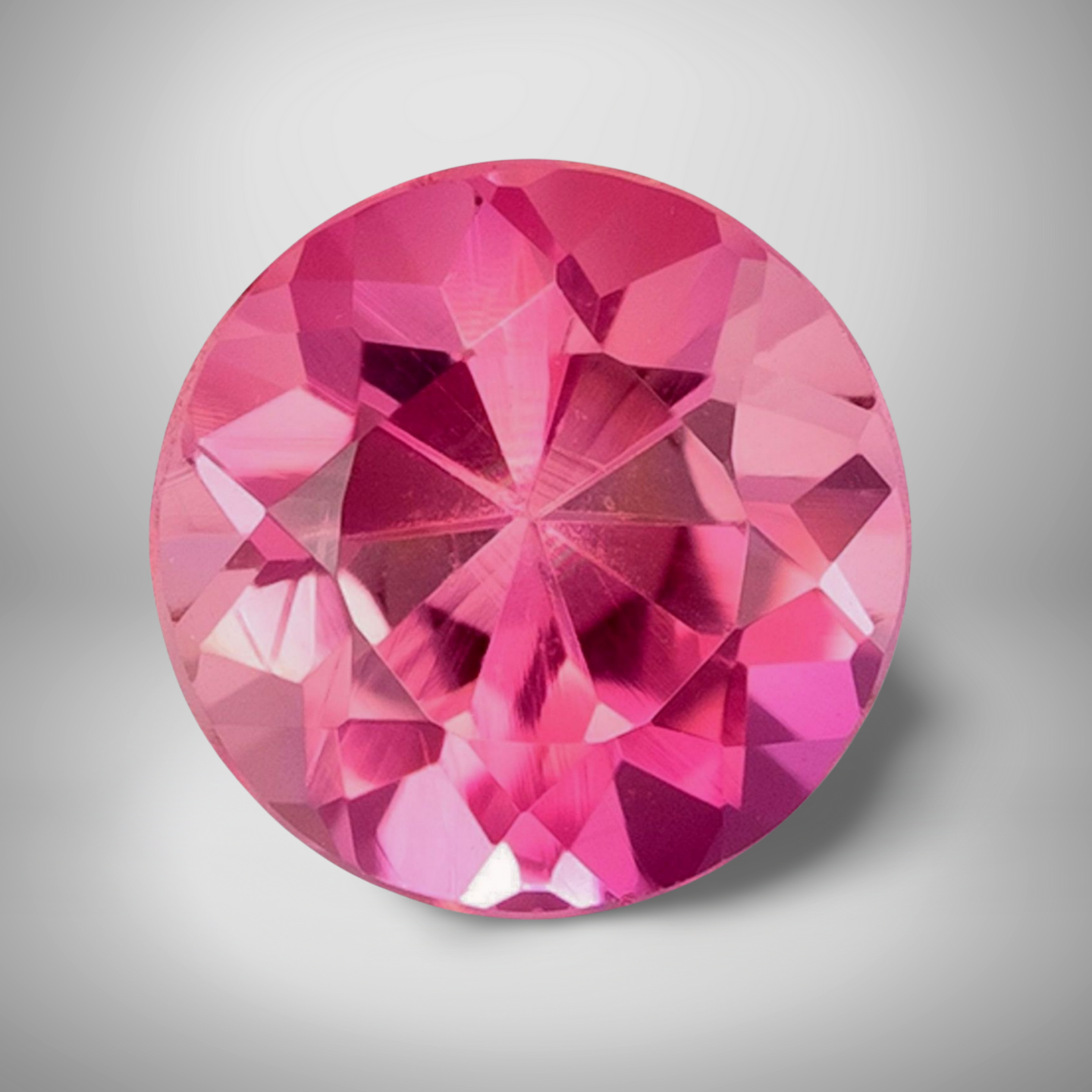 Pink Tourmaline Round Cut Loose Gemstone 12mm 5.1 Carats