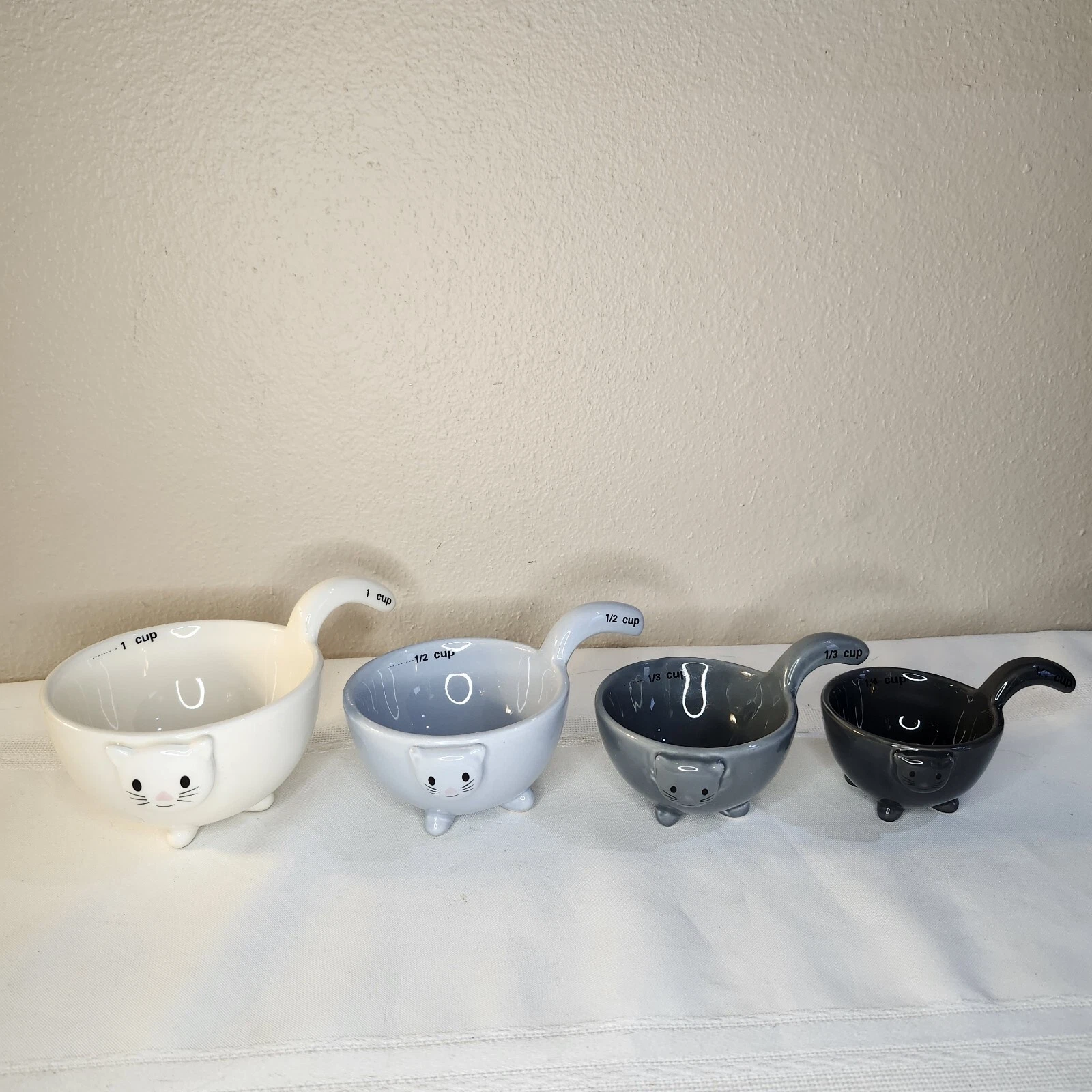 Ceramic Cat Measuring Cups/ Baking Bowls