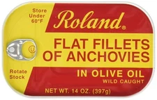 canned food, anchovies ,Roland, fish 