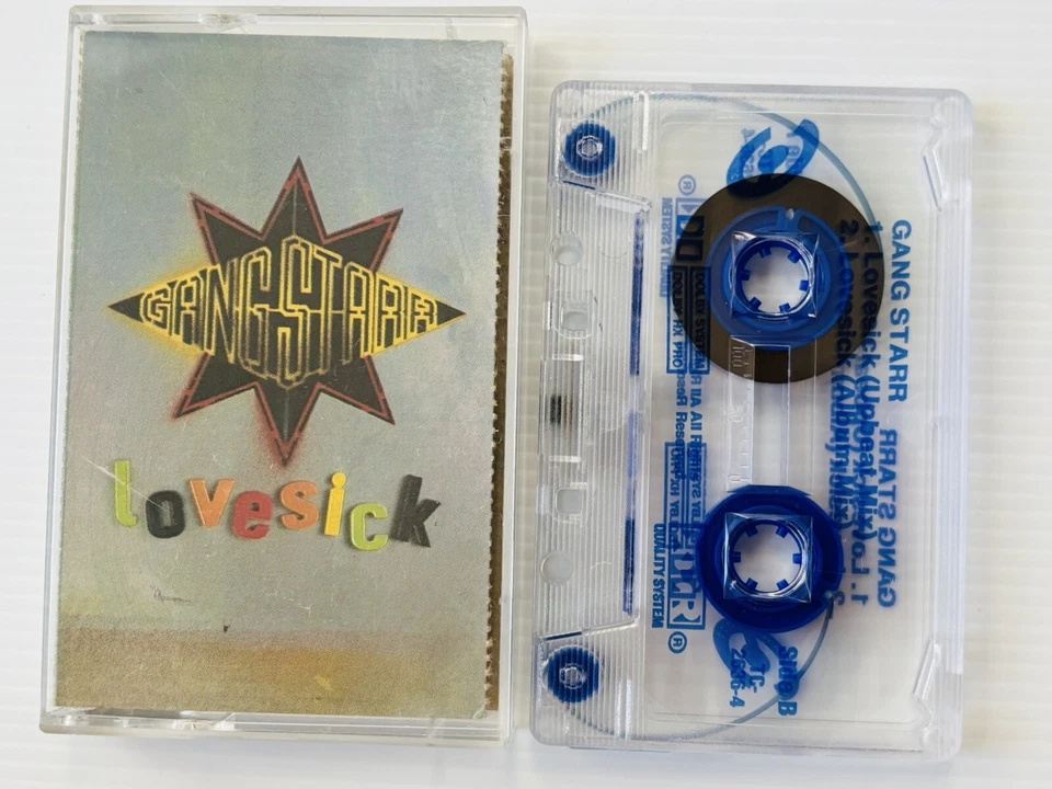 ULTRA RARE 1991 HIP HOP CASSETTE Gang Starr Lovesick Chrysalis 2636-4 Cassingle - Image 2 of 4