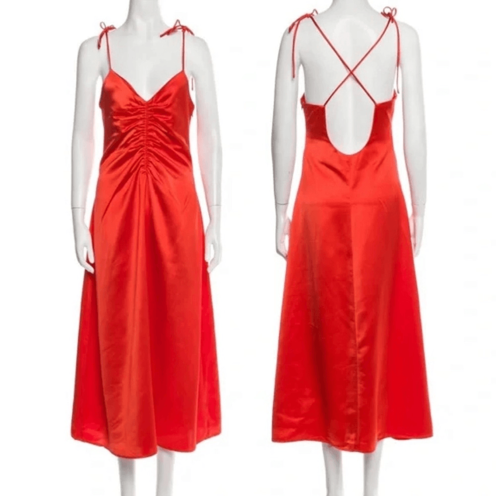 open lace back dress Jason Wu Printed Silk Crinkle Chiffon Dress main image 0