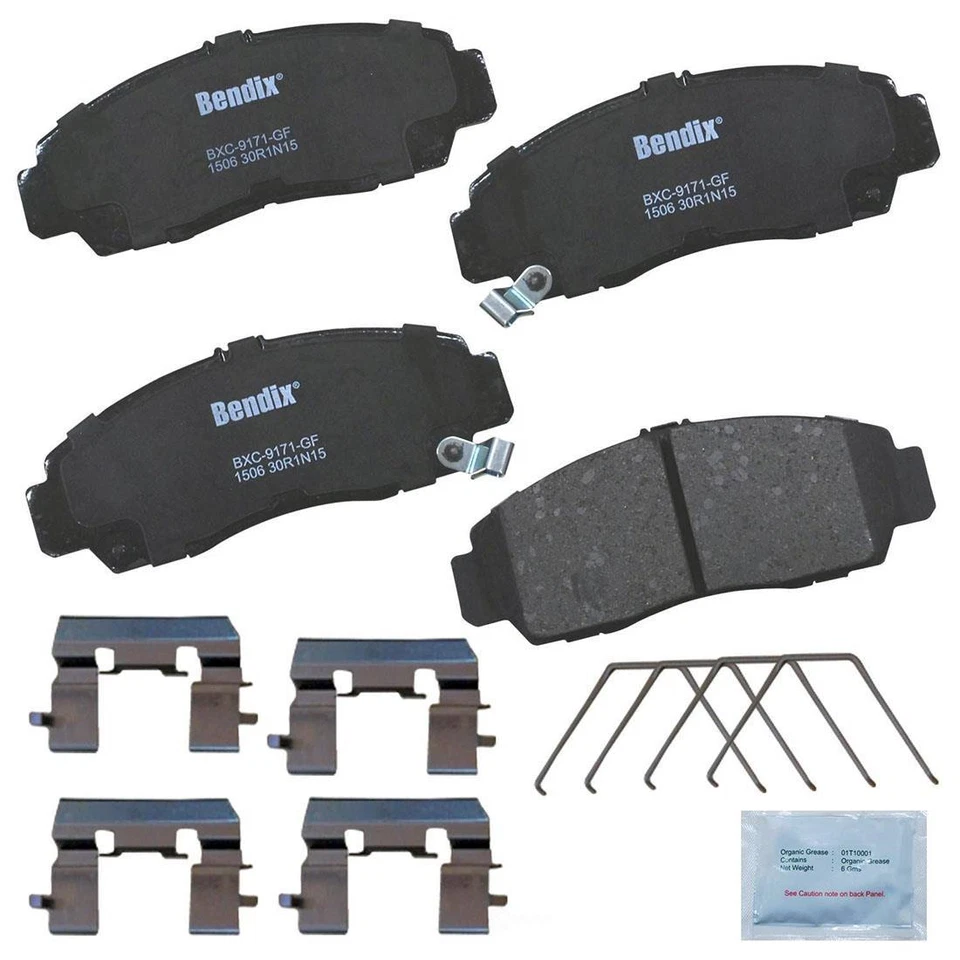 Комплект из 2 дисковых тормозных колодок BENDIX PREMIUM без меди подходит для Acura CL 2001–2003 годов выпуска - Изображение 2 из 3