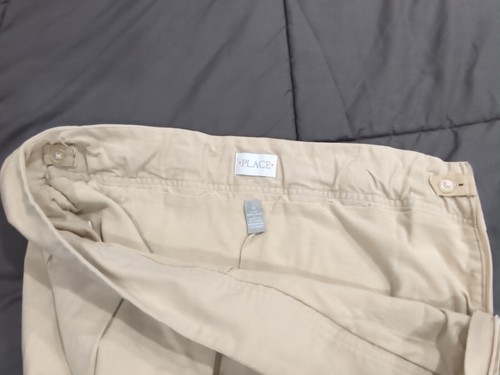 The Children's Place Pleated Khaki Skort Girls 18 Plus Adjustable Waist - Picture 10 of 14