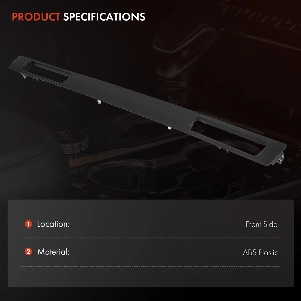 Panel envolvente con portavasos negro para BMW Serie 3 323i 325i 328i 330i 335d Foto 3 de 4