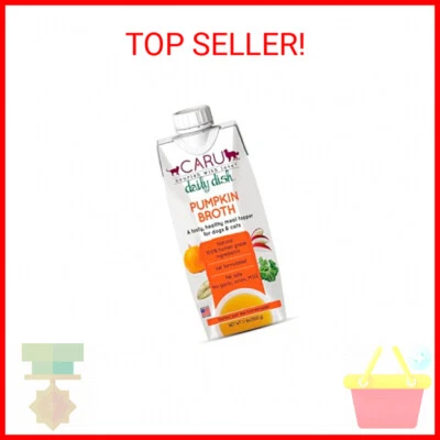 CARU - Daily Dish Pumpkin Broth Meal Topper for Dogs & Cats - Savory Pour-Over