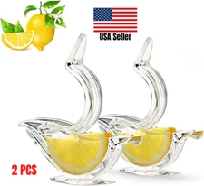 2 PCS Bird Acrylic Lemon Squeezer, Multipurpose Fruit Lime Orange Juicer