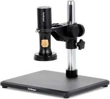 AmScope 0.7X-8.4X DM756 Series 1080p HDMI All-in-1 Digital Microscope on Stand