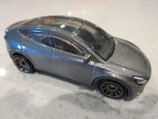 2021 Matchbox Tesla Model Y Silver 1:64 Diecast Toy RaceCar