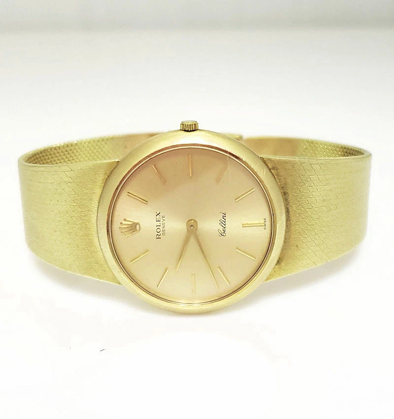 Vintage rolex cellini 18k solid gold dress watch clearance
