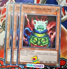 🇮🇹 YU GI OH 3 x SPIRITO DELL'ANFORA DELL'AVIDITA' – IOC IT009 COMUNE – ITA