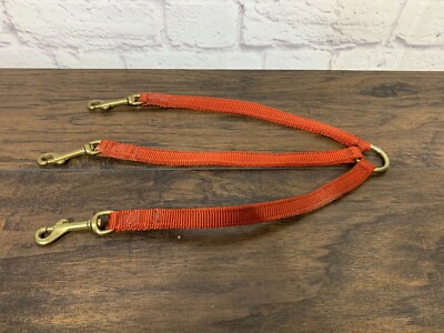 Heavy Duty 3-Way Dog Leash Splitter Tangle Free 360 Swivel Padded Handle
