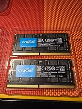 Crucial 64GB (2x32GB) DDR5 5600MHz 262pin SoDIMM Laptop Memory CT32G56C46S5