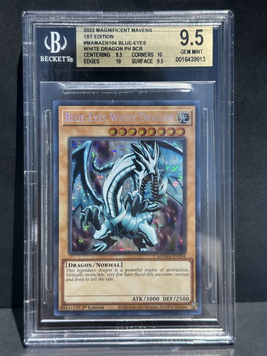 【ファラオズシークレット】青眼の白龍 【北米版】MAMA-104 Blue-Eyes White Dragon (Secret Pharaoh's Rare) - Magnificent