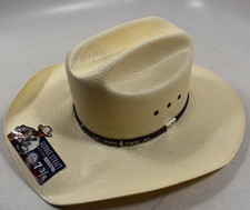 George Strait by Resistol Hazer 10X Straw Cowboy Hat Size 7 3/8