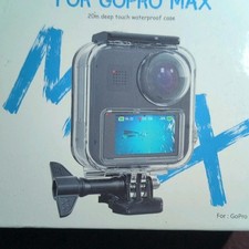 Waterproof Case FLW211 for GoPro MAX, 20m Depth, Touch Back Cover, Black