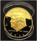 Rare 2020 US Donald Trump God Trust Eagle Collectible Collection Gold Zinc Coin