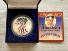 2000 American Silver Eagle 1oz .999 Fine Silver Colorized USA Flag Painted