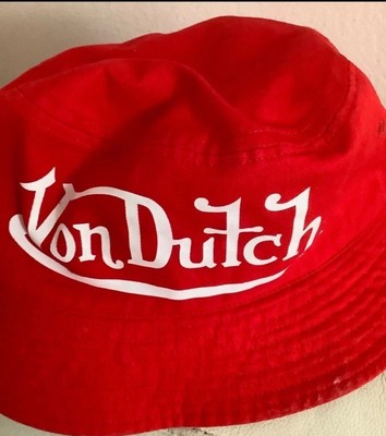 ☀️VON DUTCH LOGO BUCKET HAT Von Dutch Original Cotton Reversible Bucket Hat Sz. OSFM NEW  main image 3