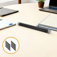 10 Pcs Storage Round Tube Clear Packaging Tubes with Caps Plastic Poster