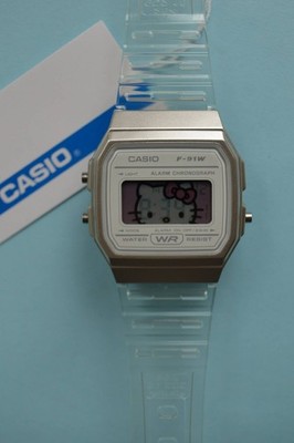 Custom ''Hello Kitty''    Unique F-91W Casio Mod